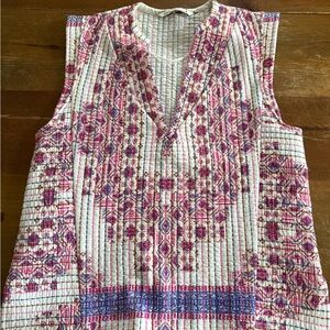 Quilted boho tank